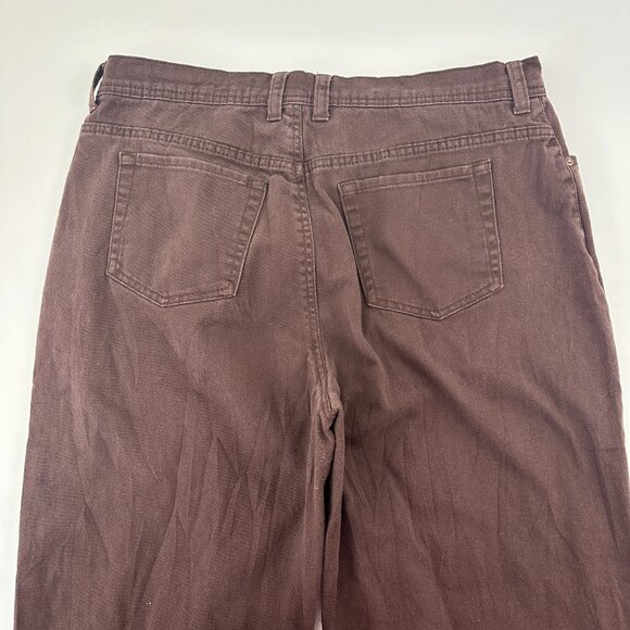 Gloria Vanderbilt Straight Leg Women's size 14P Brown Denim Jeans - Picture 4 of 4